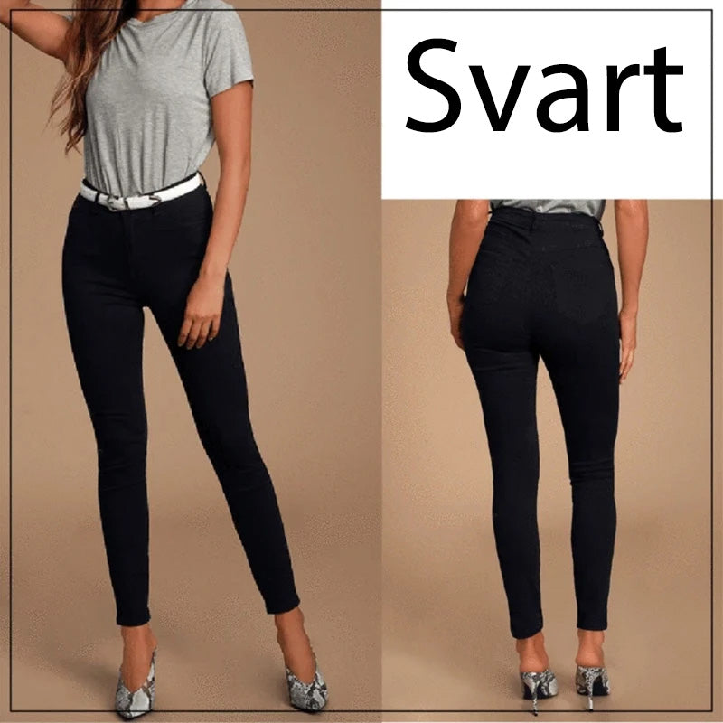 Komfortabel dame jeansleggings med stretch for perfekt passform, ideell for hverdagsbruk.