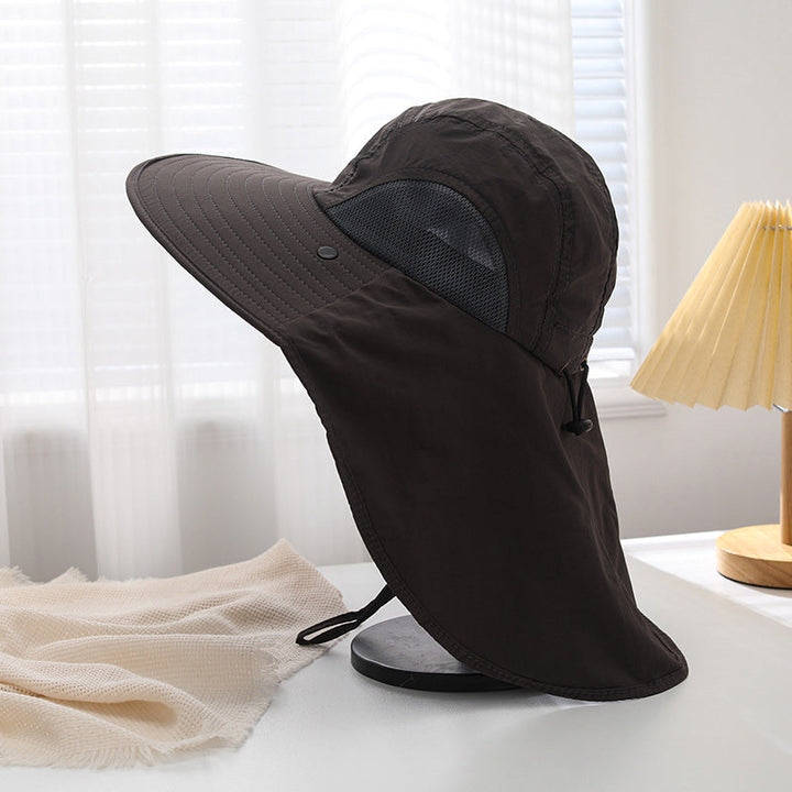 Komfortabel unisex strandhatt, lett og pustende. Ideell for turer med komplett UV-beskyttelse.