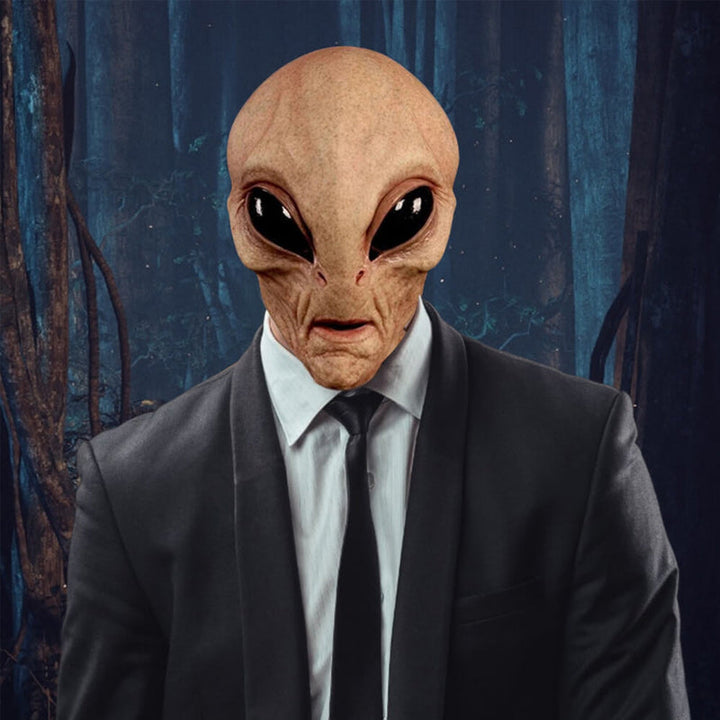 Enestående realistisk alien ansiktsmaske, perfekt for ditt neste Halloween- eller cosplay-kostyme.