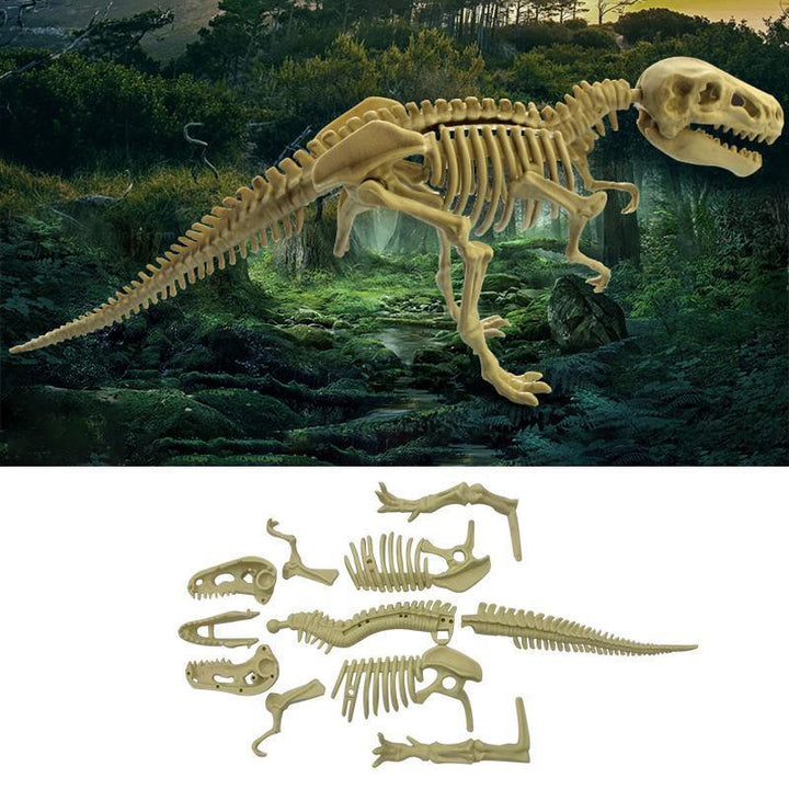 Pedagogisk leke: Barnas gjør det selv dinosaurfossil utgravningssett for arkeologi.
