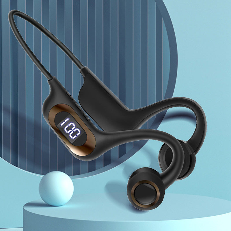 Benlednings-Bluetooth-hodetelefoner for sikker utendørs musikklytting under sport og trening.