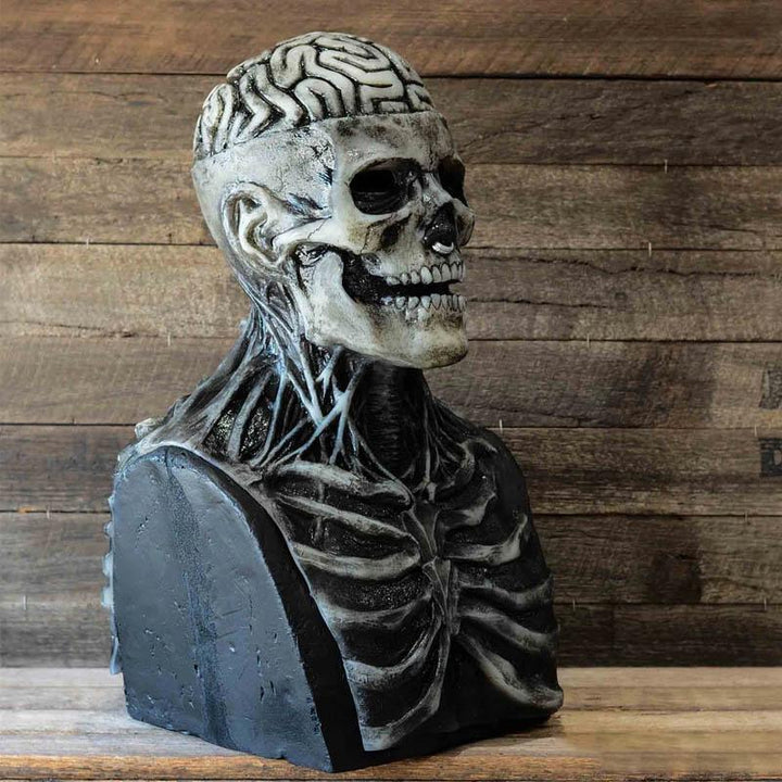 Detaljert skjelettmaske for Halloween. Skap en ekte skrekk-look til din fest eller cosplay.