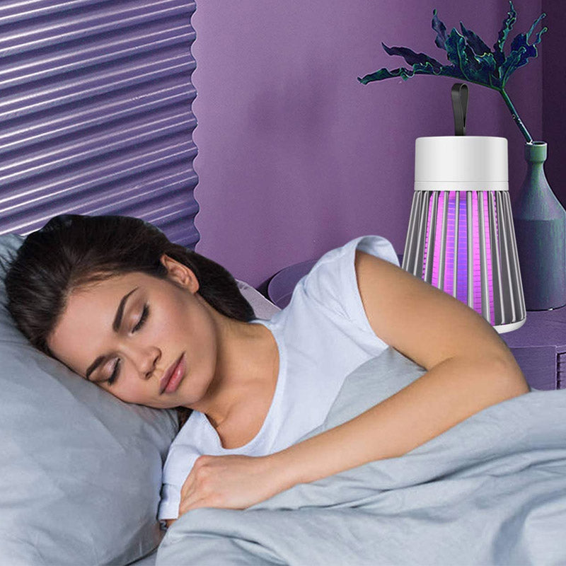 Effektiv USB oppladbar mygg- og fluemorderlampe for skadedyrkontroll hjemme og ute.