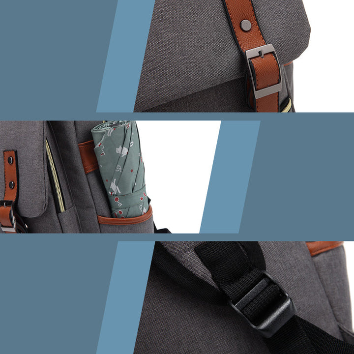 Stilig unisex ryggsekk for hverdagsbruk. Perfekt for studenter som trenger mye plass.