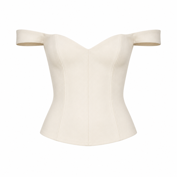 Elegant slim fit korsettopp for dame med doble stropper, allsidig for både fest og hverdag.