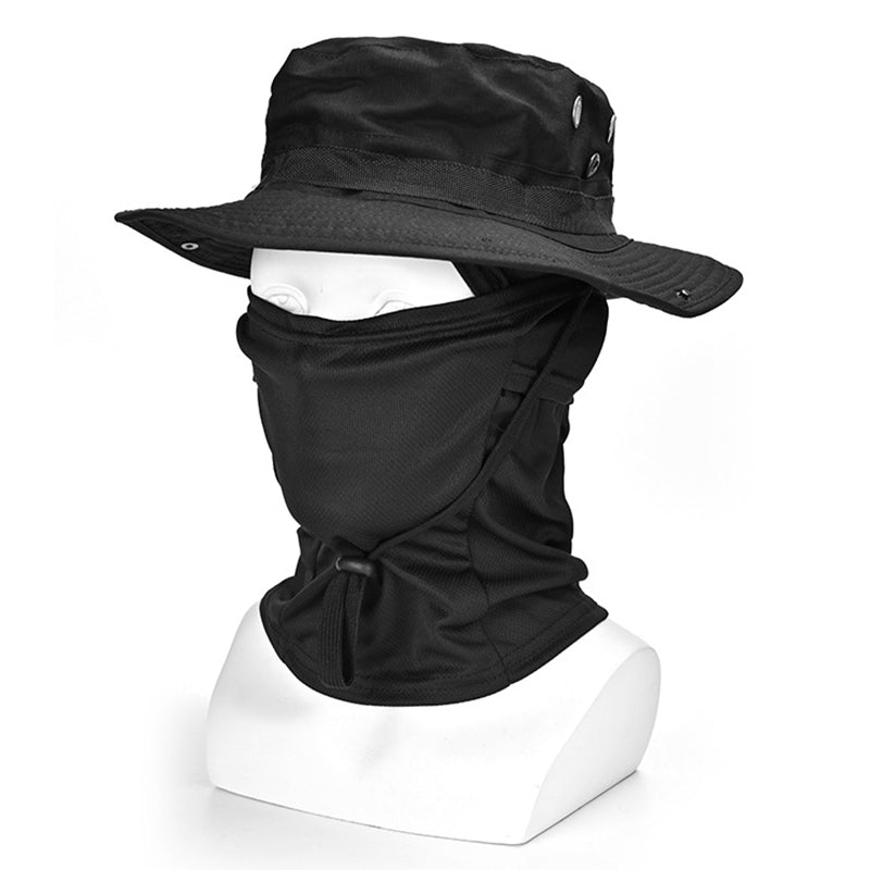 Praktisk kamuflasje turhatt, unisex, for fottur og fiske. Med effektiv solbeskyttelse mot UV-stråler.
