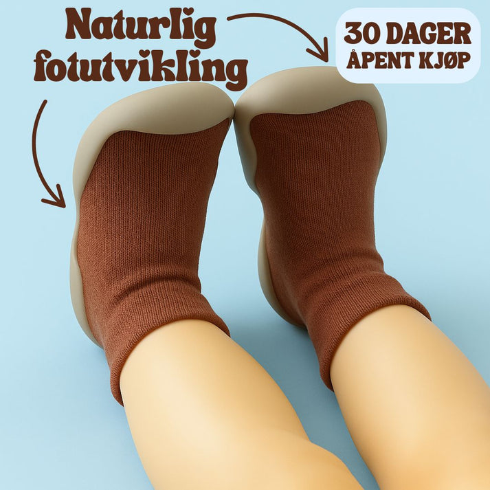 Ergonomiske småbarnssko for sunn gange, fleksible og komfortable førstesko for aktive barn, ideelle for innendørs og utelek.