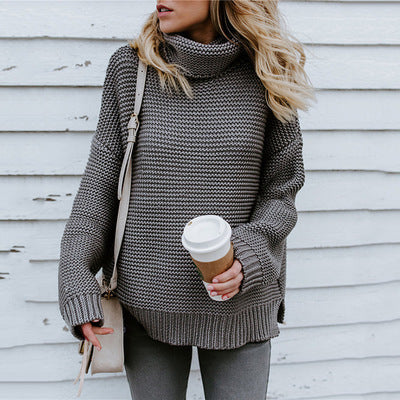 Komfortabel damegenser med avslappet passform og myk, chunky strikk. Perfekt for casual dager.