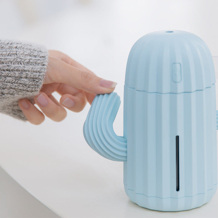 Morsom kaktus luftfukter med LED-lys for soverommet. Skaper frisk og behagelig fuktighet i ethvert rom.