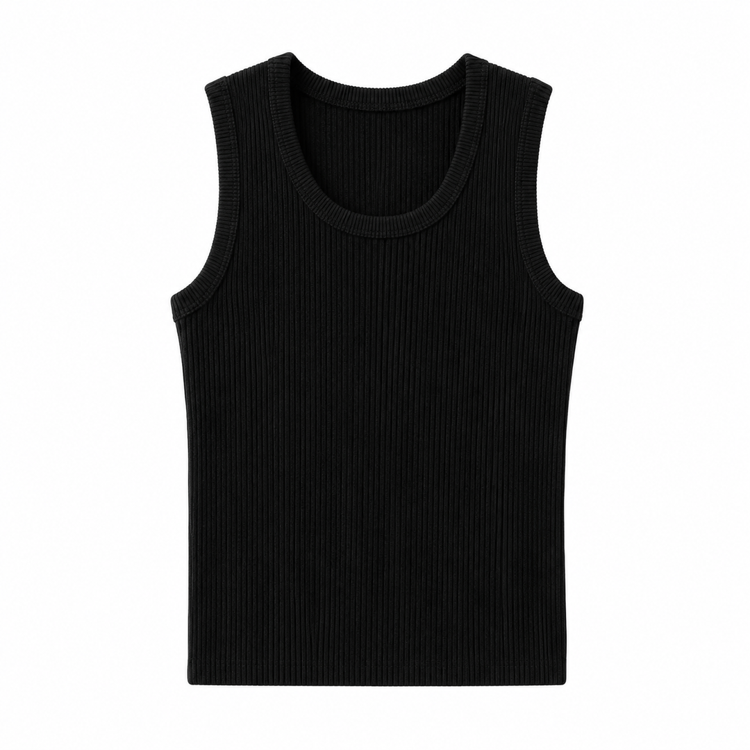 Lett og luftig herre tank top, ideell for sommer og gym. Elastisk slim fit treningsvest for aktivitet.