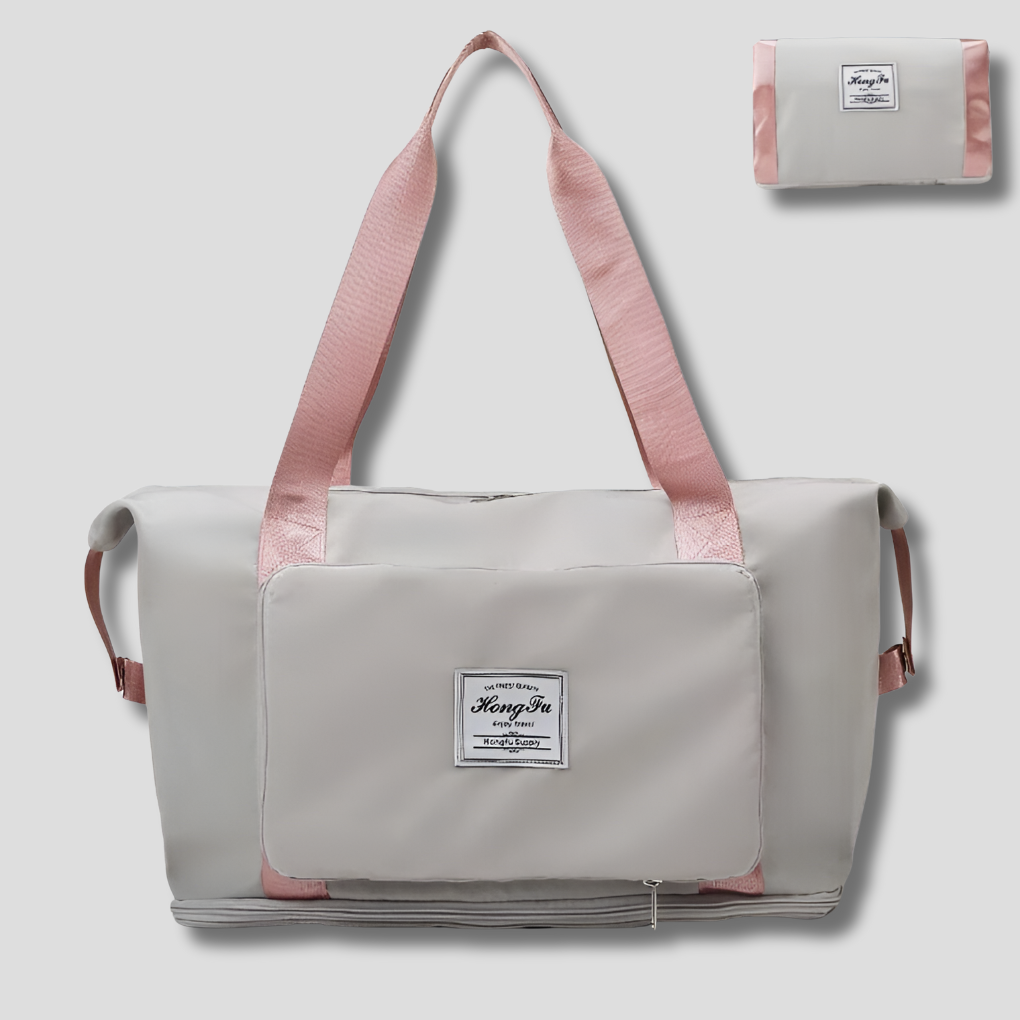Fleksibel vanntett duffelbag, ideell som sammenleggbar reiseveske for enkel pakking.