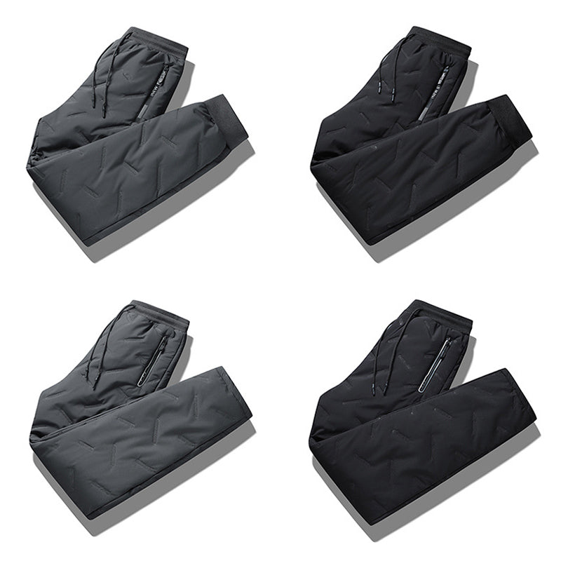 Vinterfleecebukser: Myke, tykke og varme unisex bukser med elastisk midje for ultimat komfort.