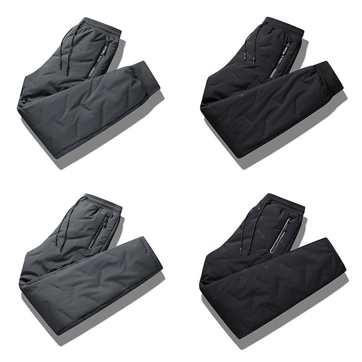 Vinterfleecebukser: Myke, tykke og varme unisex bukser med elastisk midje for ultimat komfort.