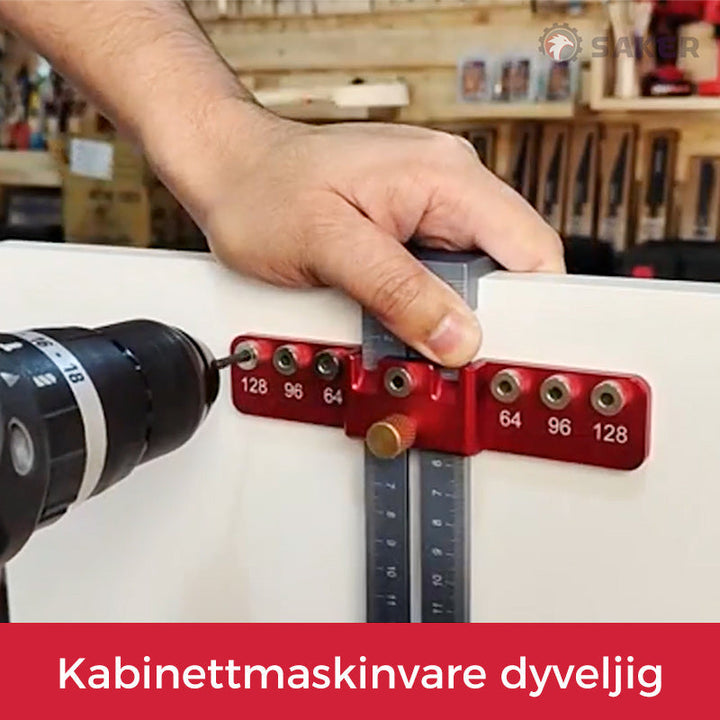 Praktisk verktøy for installasjon av skuffehåndtak. Oppnå presis montering på skap og skuffer hver gang.