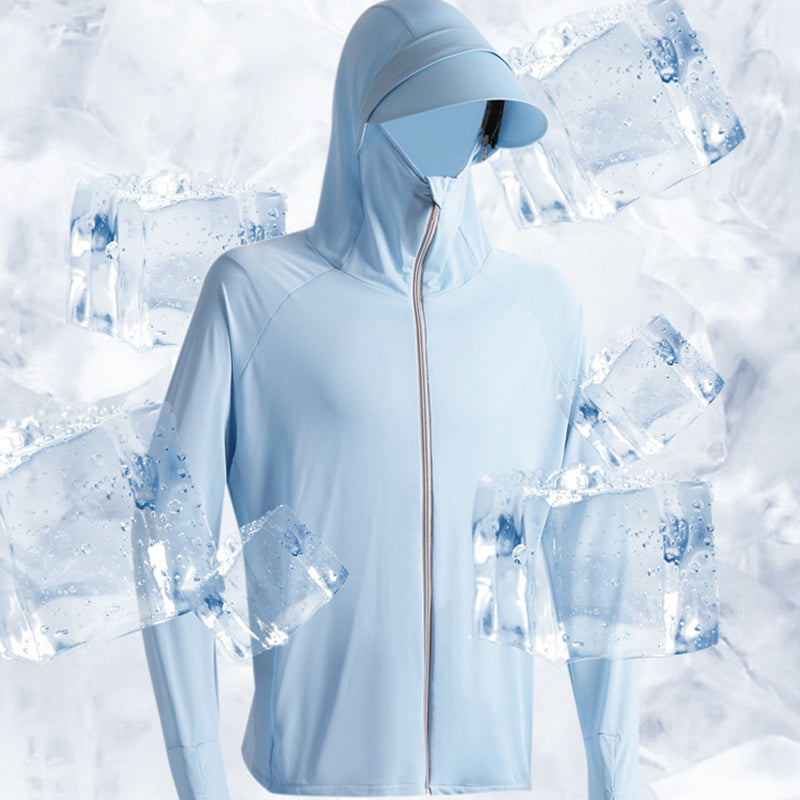 Moderne unisex UV-jakke for damer og herrer. Optimal solbeskyttelse hele sommeren.