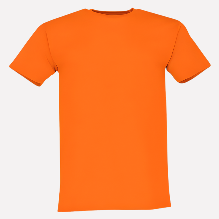 Marineblå crew neck t-skjorte for menn. Myk og casual kort erme topp.