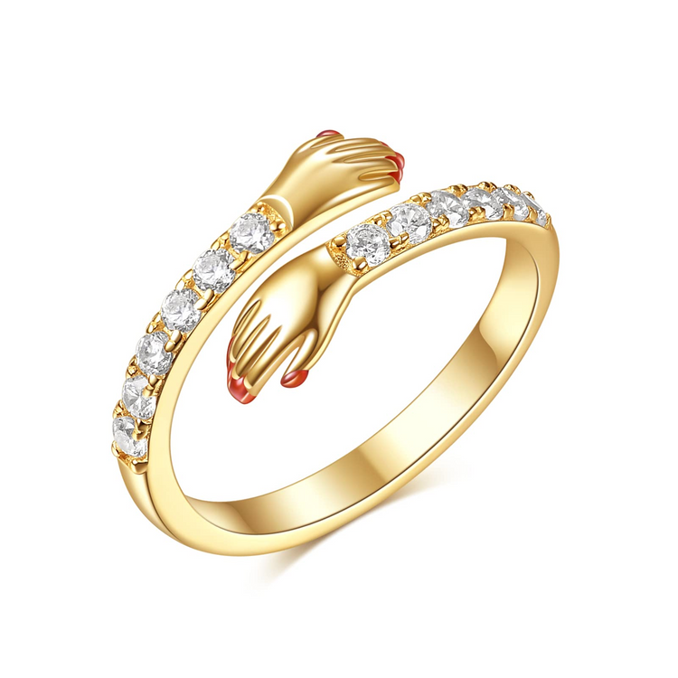 Luksuriøs justerbar diamantring, en ideell gave til henne for spesielle anledninger.