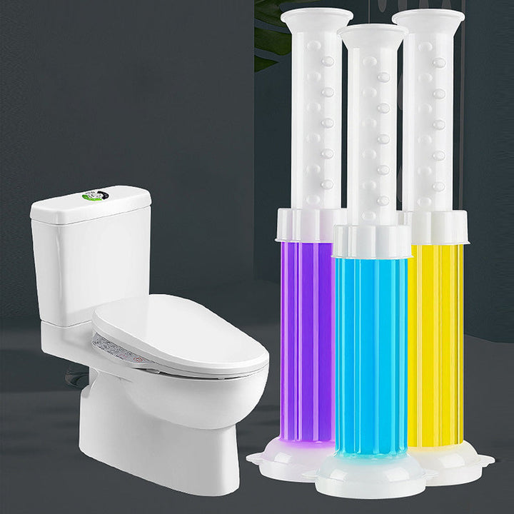 Rengjøringsgel for badet: fargerik, selvklebende og sørger for varig friskhet.