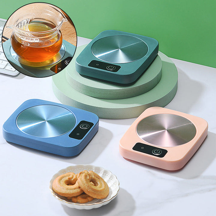 Smart oppvarmet dalbane holder kaffen din perfekt varm. Perfekt for hjemmekontoret og lange dager.
