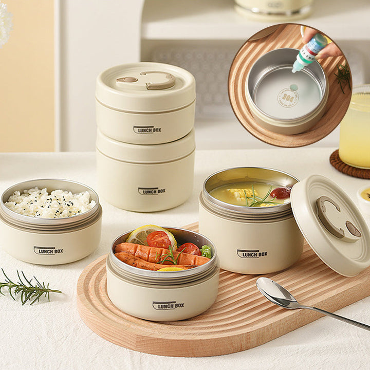 Robust matboks av rustfritt stål, holder maten frisk og er 100% lekkasjefri.