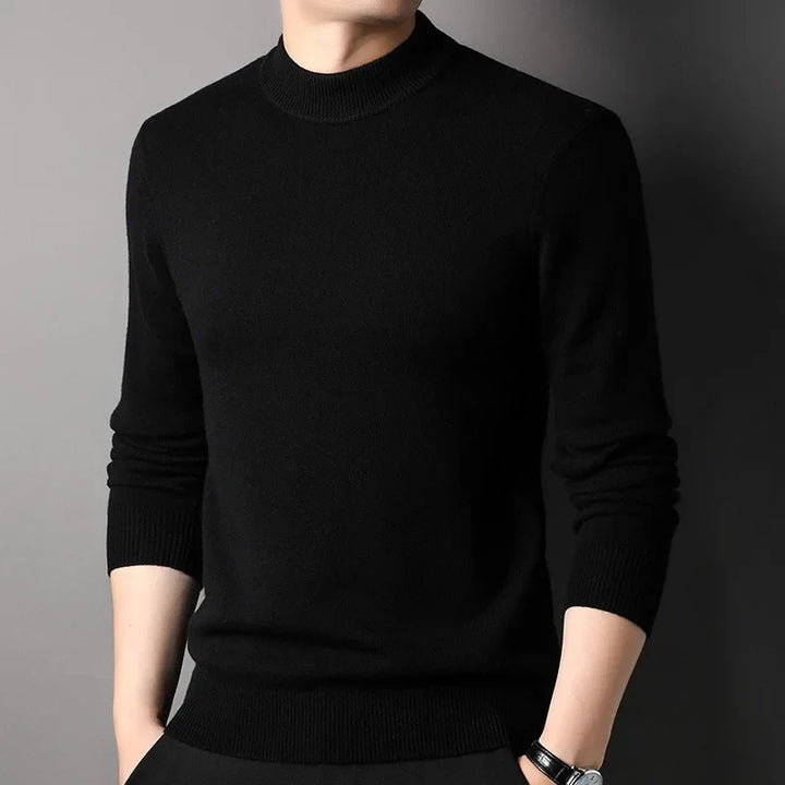 Stablet herre ullgenser i 450g tykk cashmere-miks. Klassisk, varm vintergenser for menn.