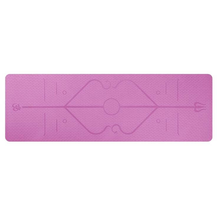 Premium yogamatte med sklisikker TPE-materiale, perfekt for dyp yoga og styrkende pilatesøvelser.