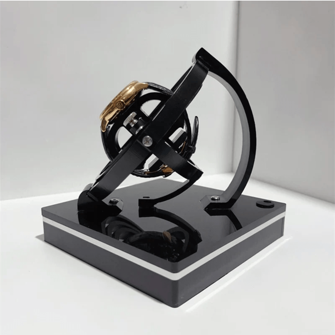 Elegant urverk for automatiske klokker. Ideell gave, holder mekaniske urverk i gang med stillegående display.