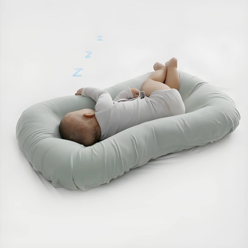 Babypute for å forebygge flathodesyndrom. Ergonomisk hodestøtte sikrer sunn søvn og utvikling for nyfødte.