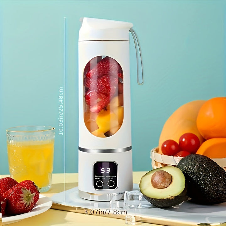 Sunn livsstil med bærbar smoothie blender. USB oppladbar for friske drikker, enkel å ta med.