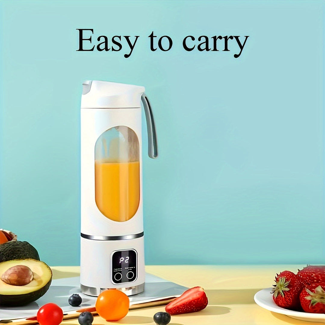 Kraftig personlig blender for smoothies og shakes, USB oppladbar, et must for aktiv hverdag.