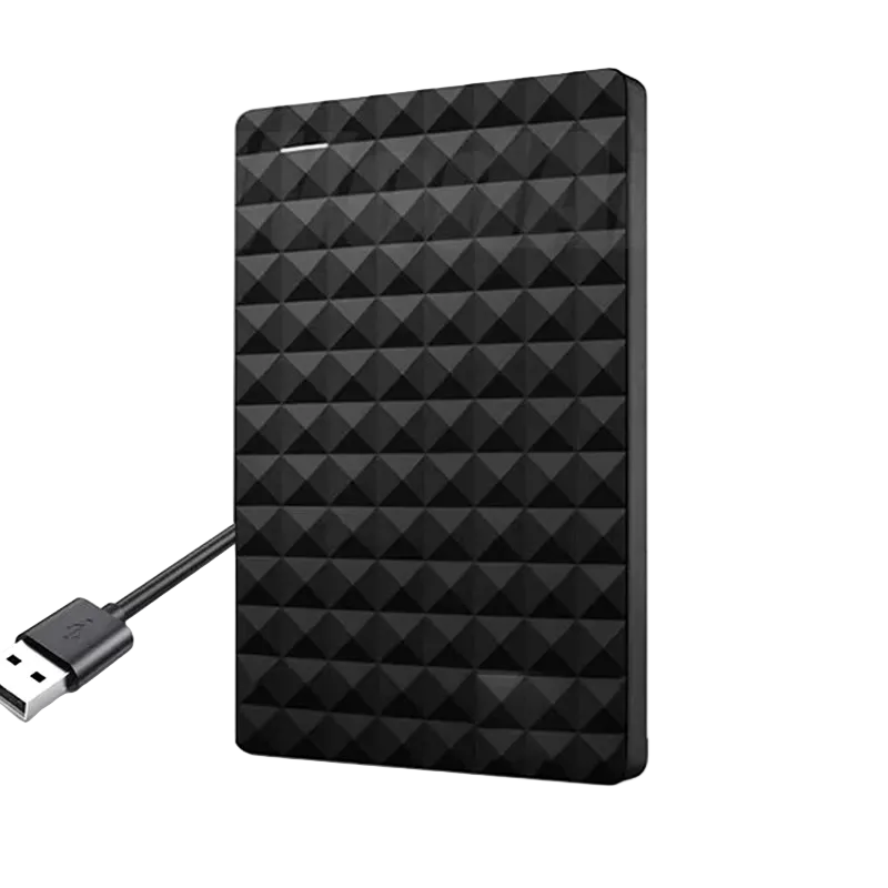 Kompakt 8TB bærbar harddisk for enkel ekstern lagring og sikkerhetskopiering av filer via USB 3.0.