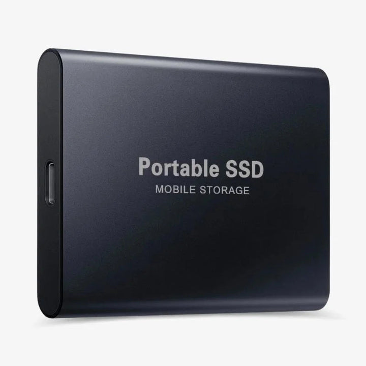 Robust aluminium bærbar SSD, støtsikker og vanntett for sikker lagring av 1TB-30TB data med USB-C.