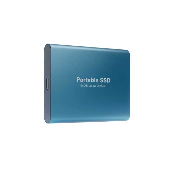 Ultrasnabb bærbar SSD for rask filoverføring og ekstern datalagring via USB 3.1, kompakt design.