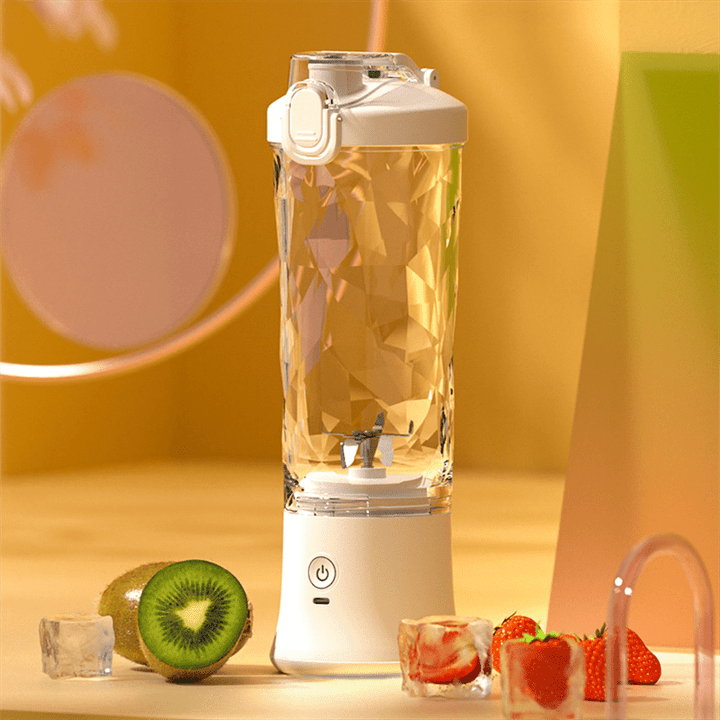 Kraftig bærbar blender for frukt og grønt. Perfekt for sunne smoothies på farten, for helse og trening.