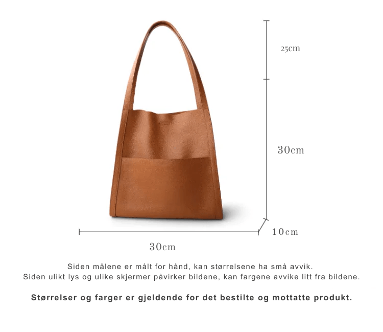 Allsidig dame skulderveske i ekte skinn. Kombinerer eleganse, funksjonalitet og tidløs stil for hverdag.