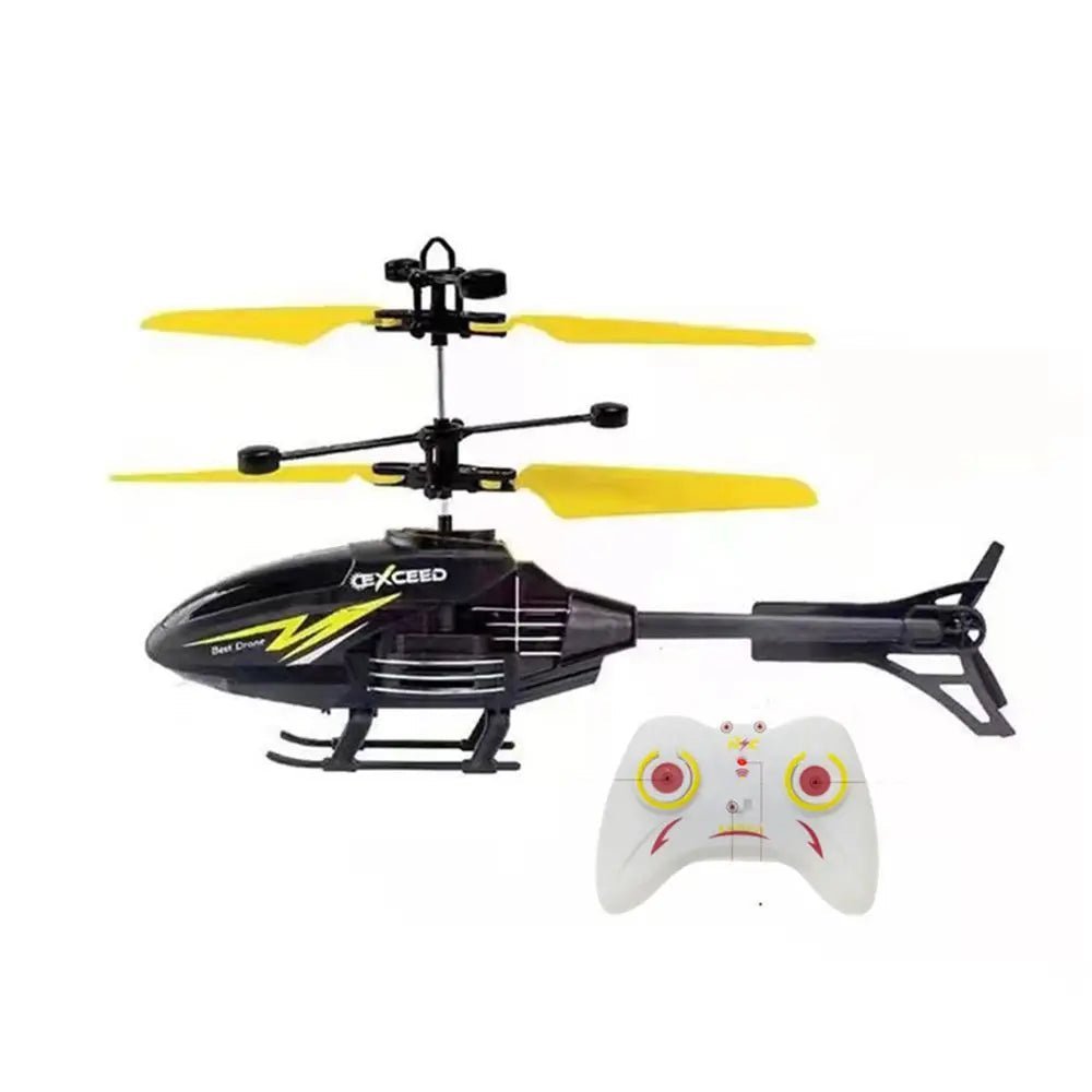 Barnas minihelikopter, perfekt for innendørs flyglede. Enkelt og trygt fjernstyrt leketøy for nybegynnere.