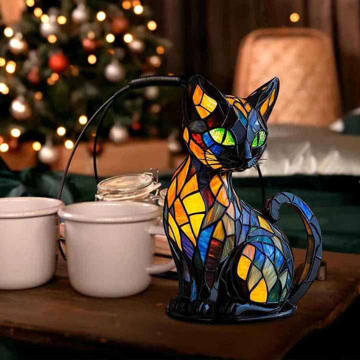 Unik LED kattelampe, håndlaget glassdesign. Ideell som leselampe eller for koselig interiørinnredning.