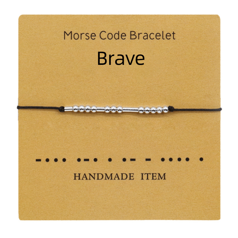 Et meningsfullt unisex morsekode armbånd i kobber for dine nærmeste.