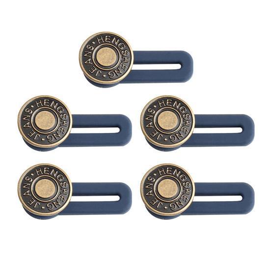 Enkel justerbar midjeknapp for bukser og jeans. Rask, gjenbrukbar løsning for bedre passform.