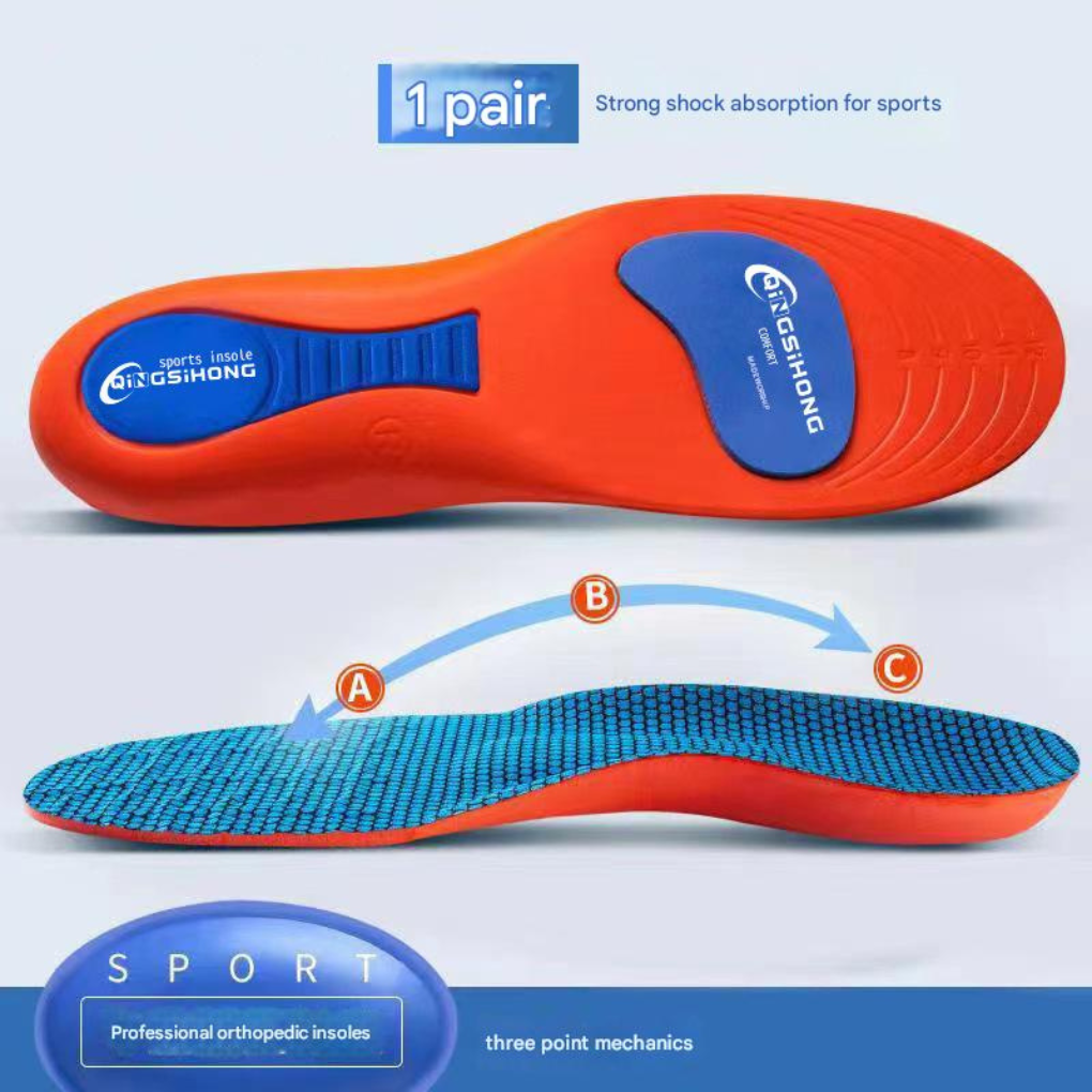 Unisex anti-skli buestøtte innleggssåler for optimal komfort og fotpleie. Ergonomiske fotsåler for sko.