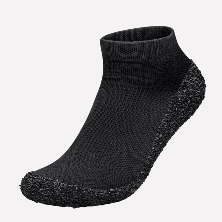 Grå unisex slip-on sokkesko, lett og komfortabel fritidssko for enkel bruk.