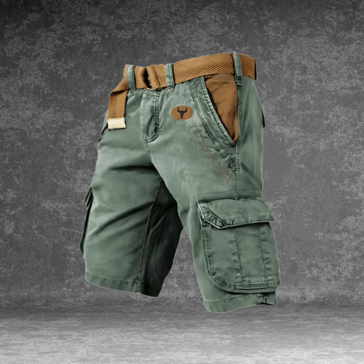 Slitesterke herre cargo shorts med flere lommer. En allsidig fritidsshorts for menn, komfortabel og praktisk.