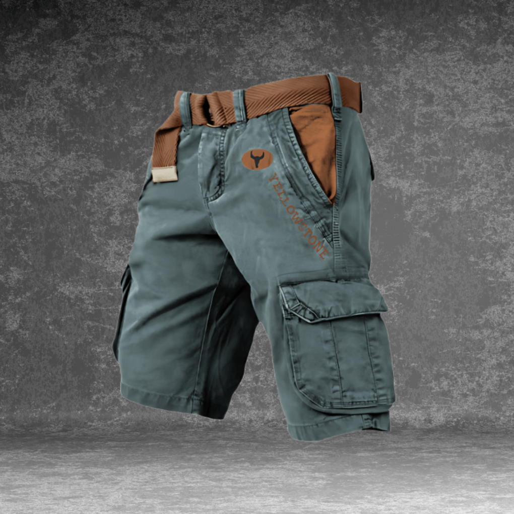 Klassiske cargo shorts for herre, egnet som sommershorts. Uformell stil med god plass i lommene.
