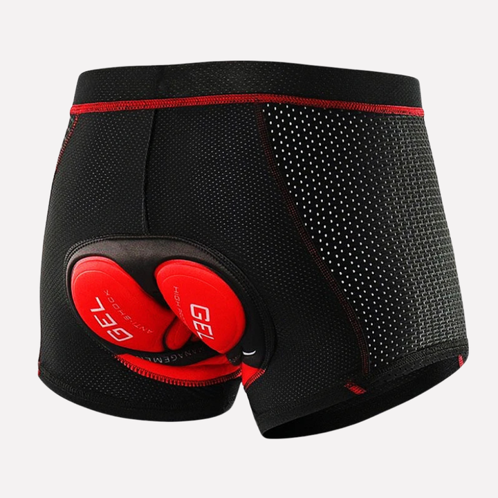 Komfortabel herre sykkelshorts for lange turer. Ideell for landevei og terrengsykkel. Pustende sykkelklær med god passform.