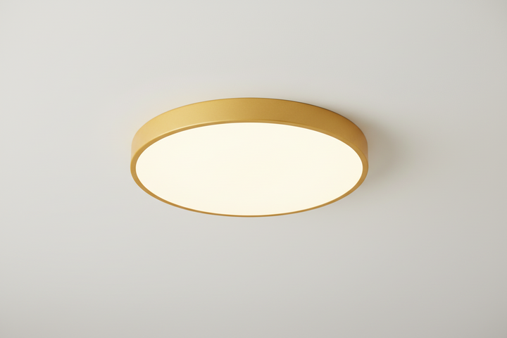 Elegant rund LED taklampe for moderne hjem. Energieffektiv belysning til stue, soverom, kontor.