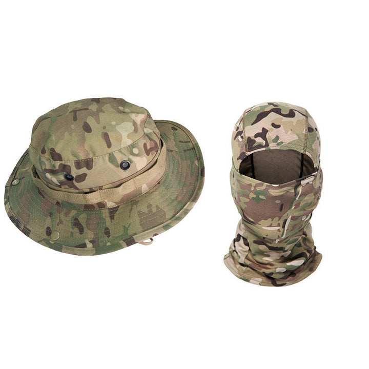 Kamuflasje hatt for alle utendørs eventyr, unisex. Pustende stoff for fottur og sykling.