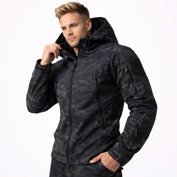 Mykt fleecefôr inni vanntett herre softshell jakke. Gir varme og komfort under friluftsliv og tur.