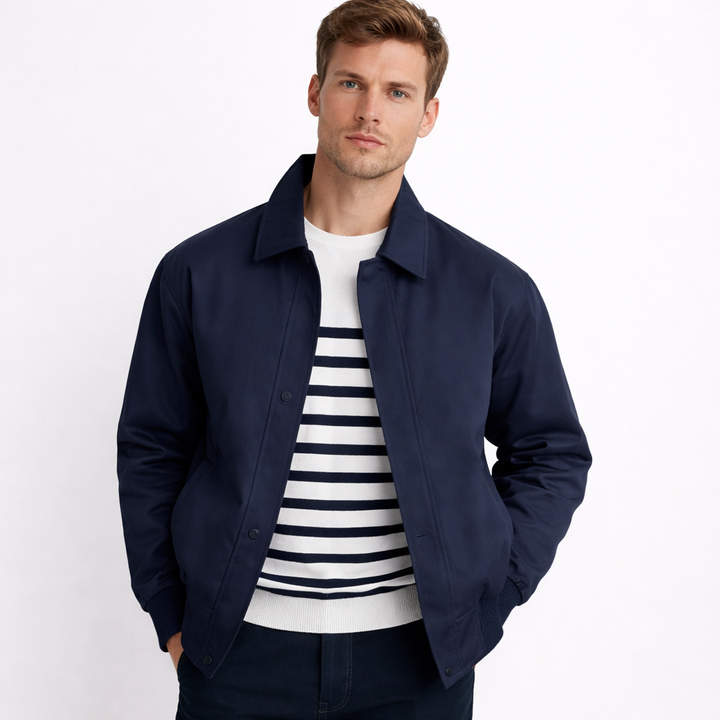 Elegant Maillard-stil yttertøy: Herre bomberjakke for casual bruk, ideell som kort høstjakke for menn.