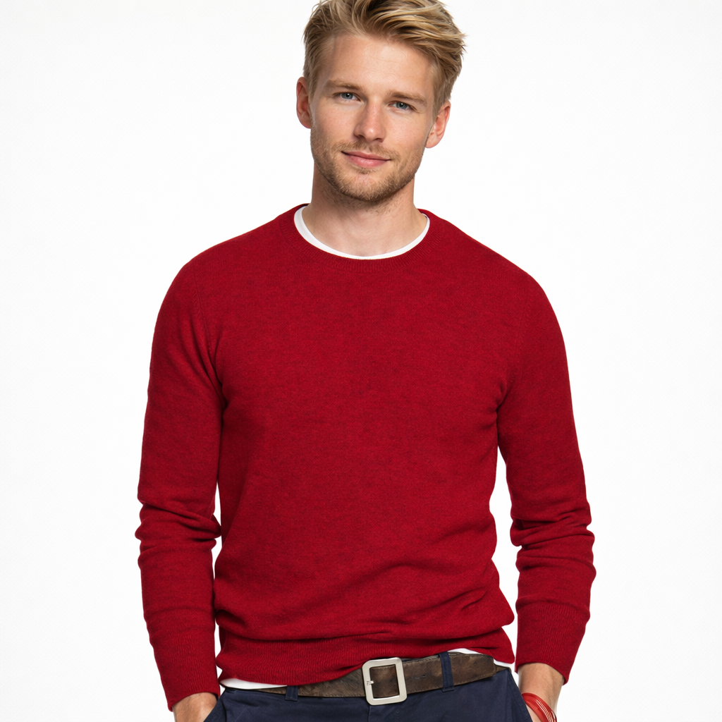 Klassisk herregenser i store størrelser M-5XL. Varm, komfortabel pullover, perfekt for høst/vinter.