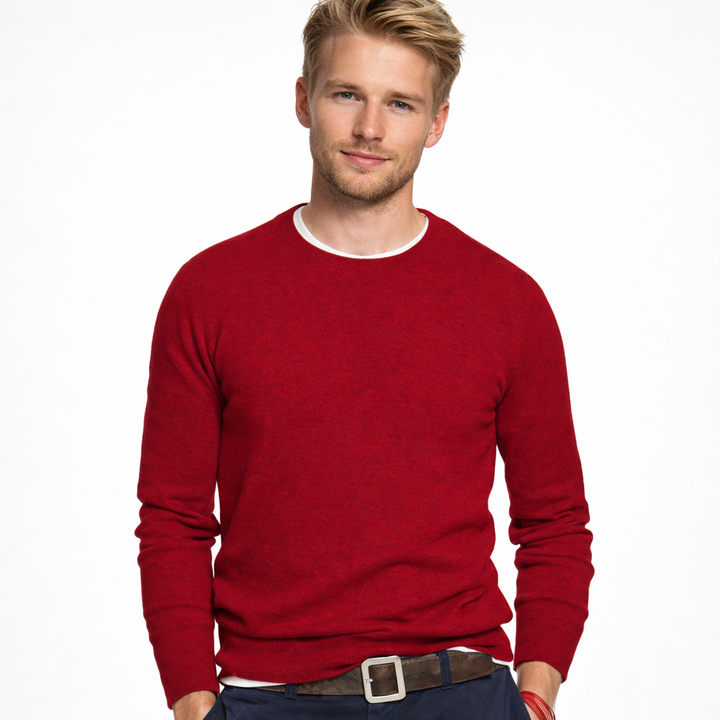 Klassisk herregenser i store størrelser M-5XL. Varm, komfortabel pullover, perfekt for høst/vinter.